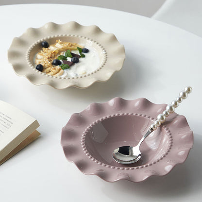 LACE PEARL DINNER PLATE - Velart Home