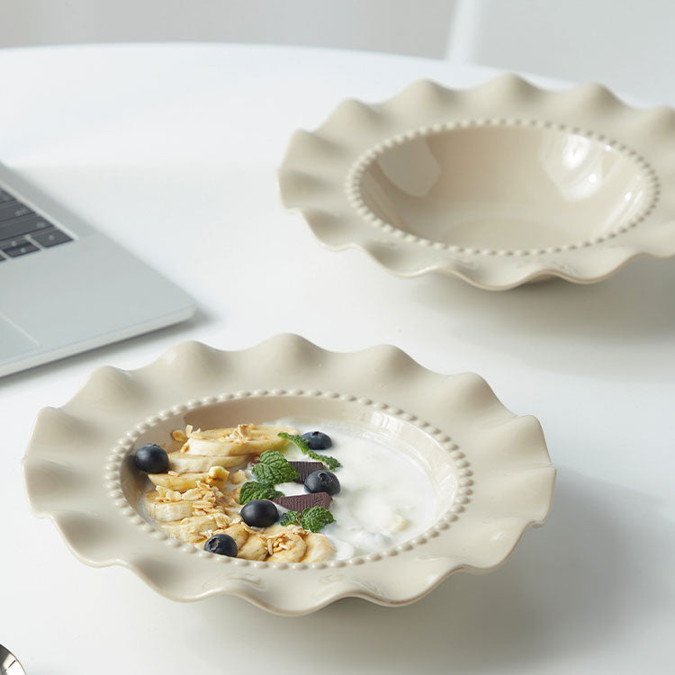 LACE PEARL DINNER PLATE - Velart Home