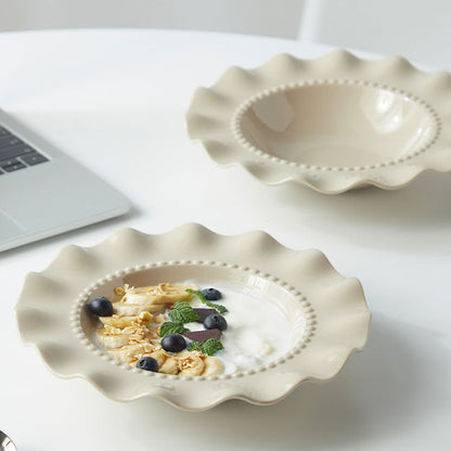 LACE PEARL DINNER PLATE - Velart Home