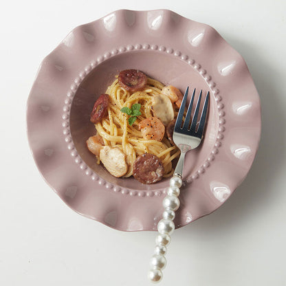 LACE PEARL DINNER PLATE - Velart Home
