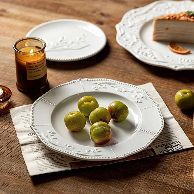 RETRO EMBOSSED LINGLAN PLATE - Velart Home