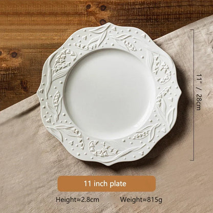 RETRO EMBOSSED LINGLAN PLATE - Velart Home