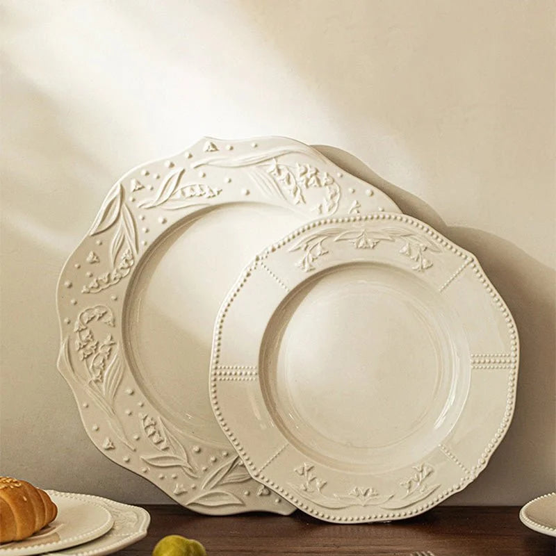 RETRO EMBOSSED LINGLAN PLATE - Velart Home