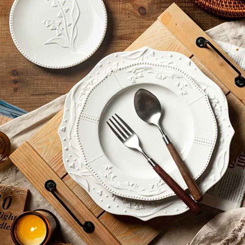 RETRO EMBOSSED LINGLAN PLATE - Velart Home