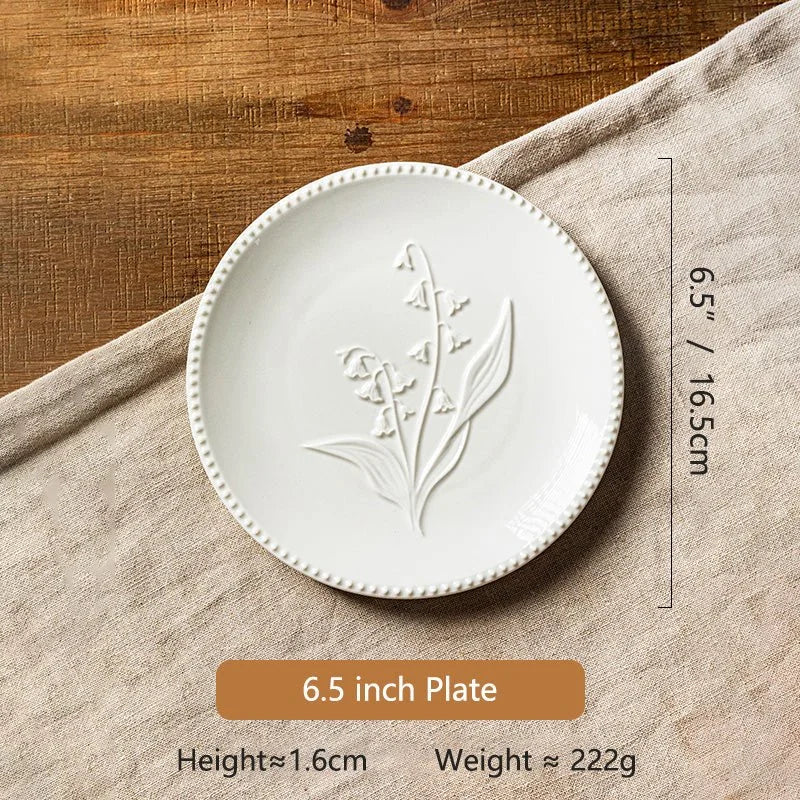 RETRO EMBOSSED LINGLAN PLATE - Velart Home