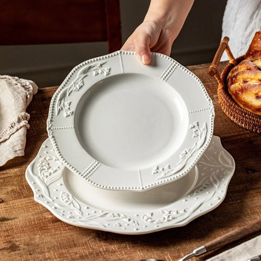 RETRO EMBOSSED LINGLAN PLATE - Velart Home