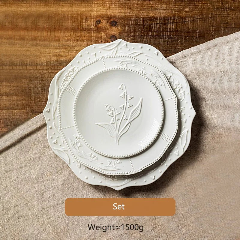 RETRO EMBOSSED LINGLAN PLATE - Velart Home