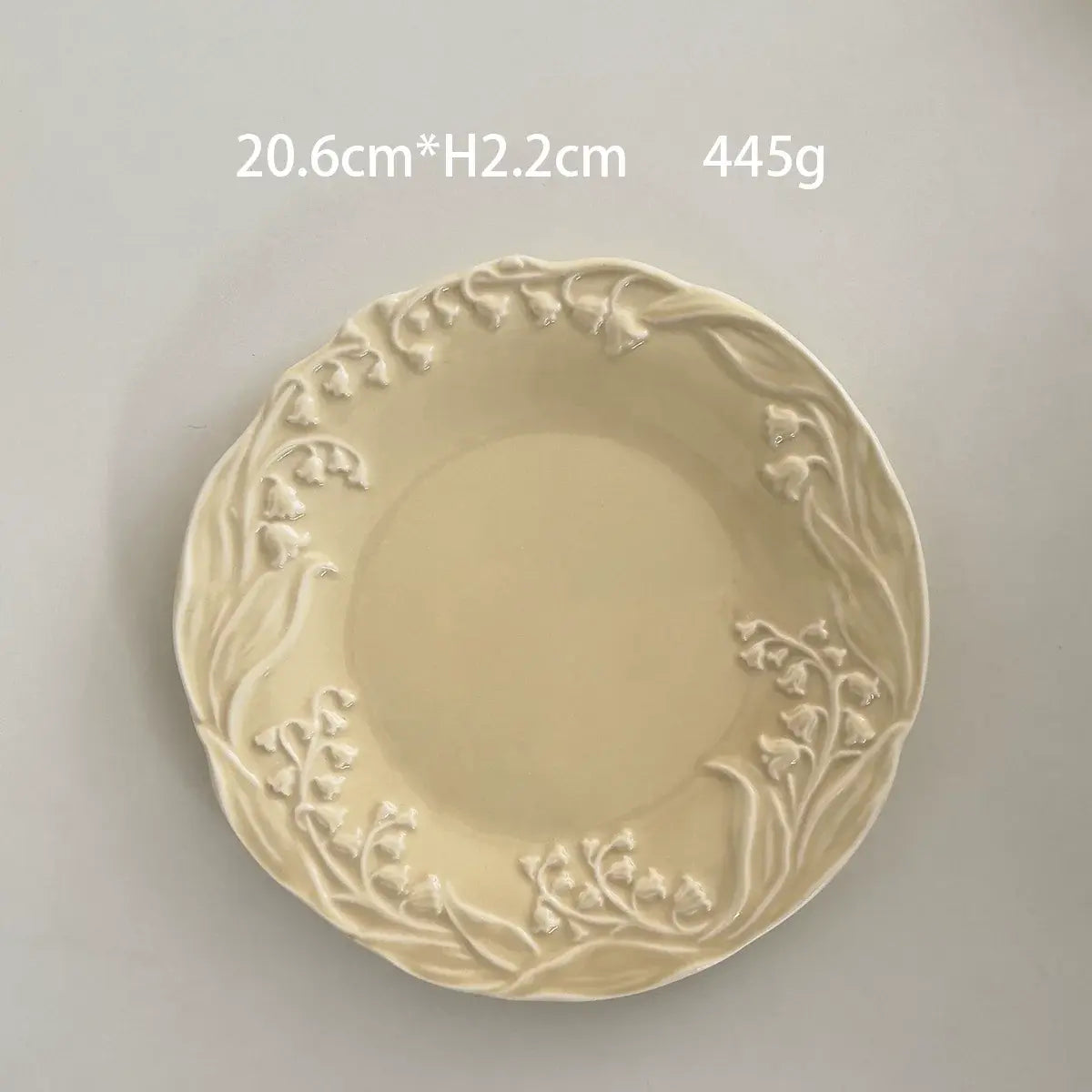 Lily Of The Valley Ceramic Plate - Velart Home