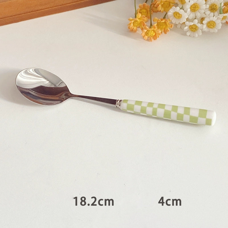 Avocado Green Salad Plate Set - Velart Home