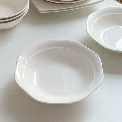 White Lace Ceramic Bowl - Velart Home