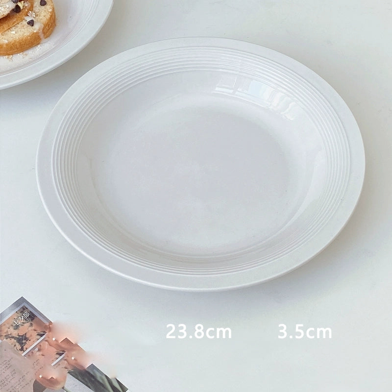 Striped Straw Hat Plate - Velart Home
