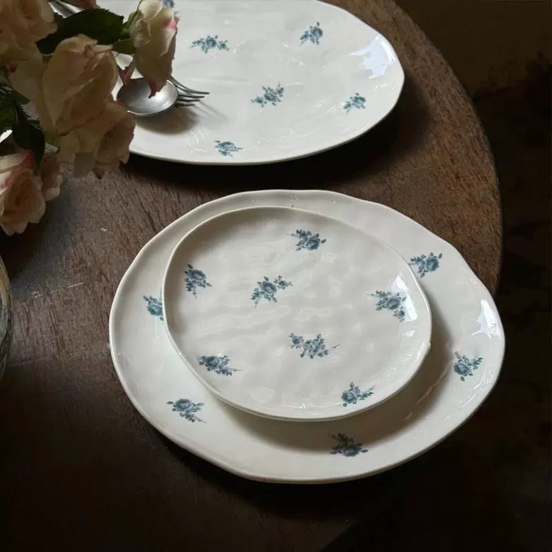 Rose Irregular Ceramic Plate - Velart Home