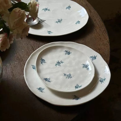 Rose Irregular Ceramic Plate - Velart Home