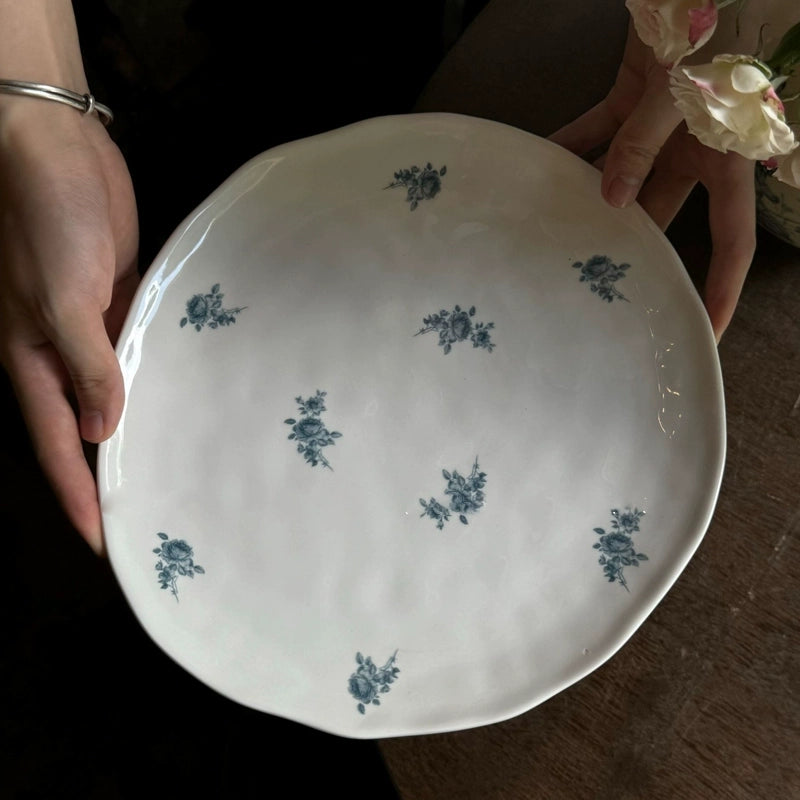 Rose Irregular Ceramic Plate - Velart Home