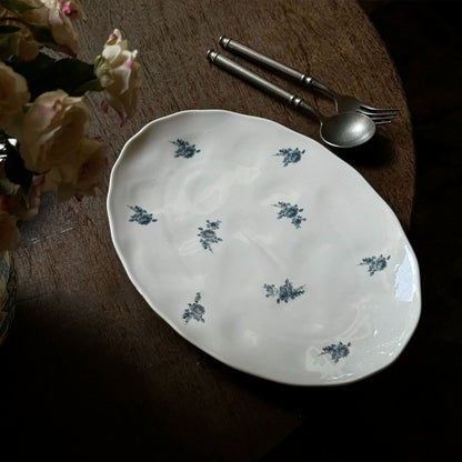 Rose Irregular Ceramic Plate - Velart Home