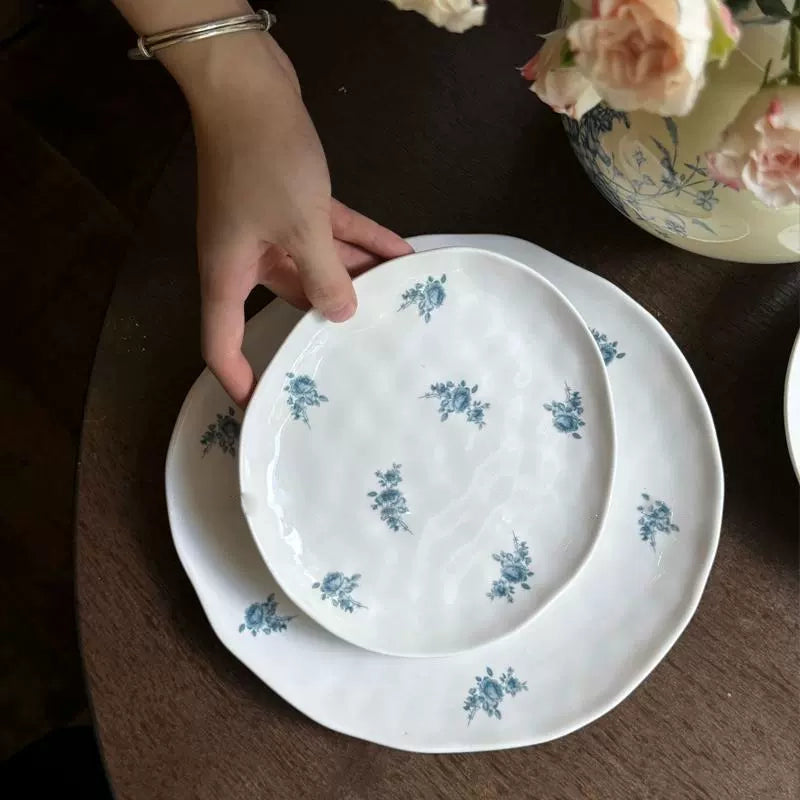 Rose Irregular Ceramic Plate - Velart Home