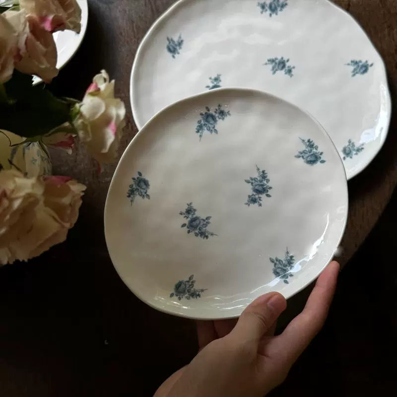 Rose Irregular Ceramic Plate - Velart Home