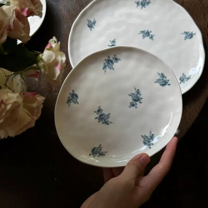 Rose Irregular Ceramic Plate - Velart Home
