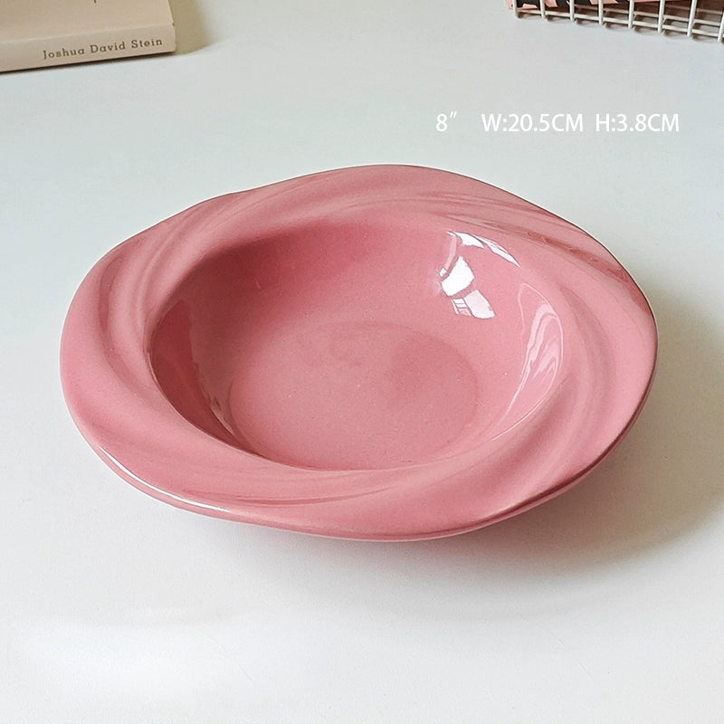 Lace Solid Color High-End Dinner Plate - Velart Home