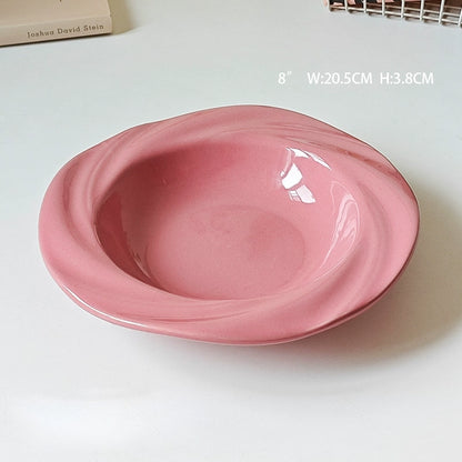 Lace Solid Color High-End Dinner Plate - Velart Home