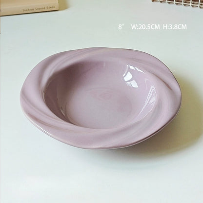 Lace Solid Color High-End Dinner Plate - Velart Home