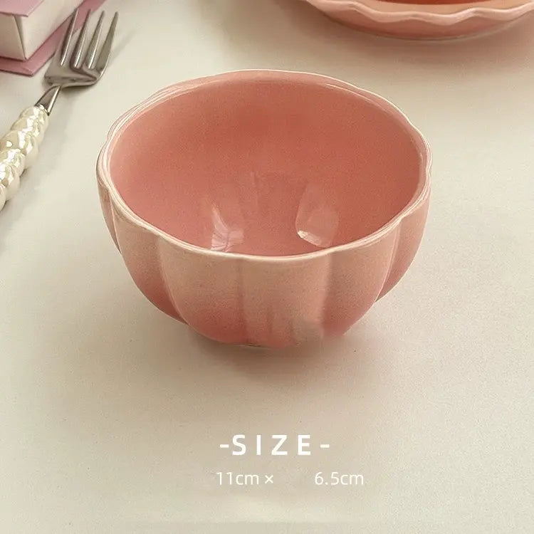 Gradient Color Lace Ceramic Dinnerware - Velart Home