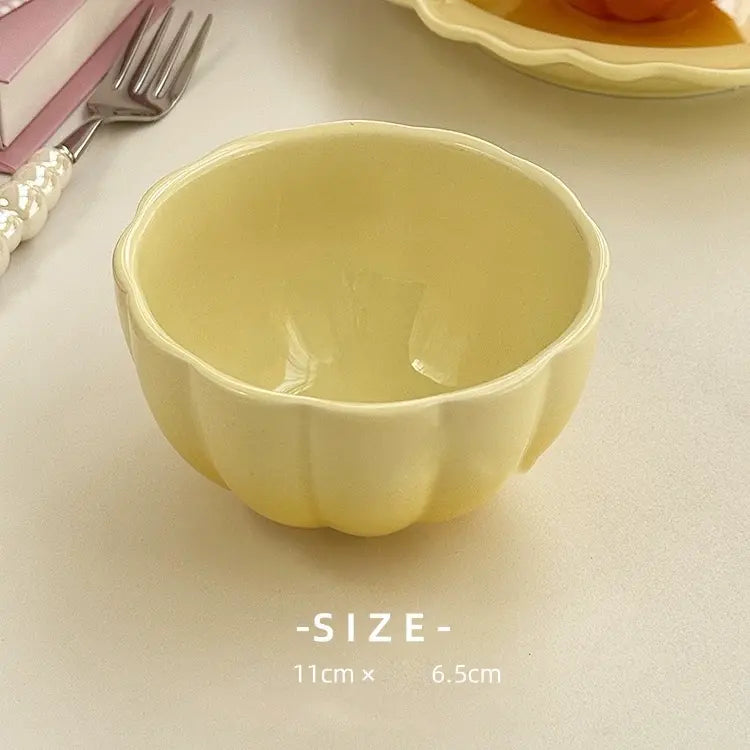 Gradient Color Lace Ceramic Dinnerware - Velart Home