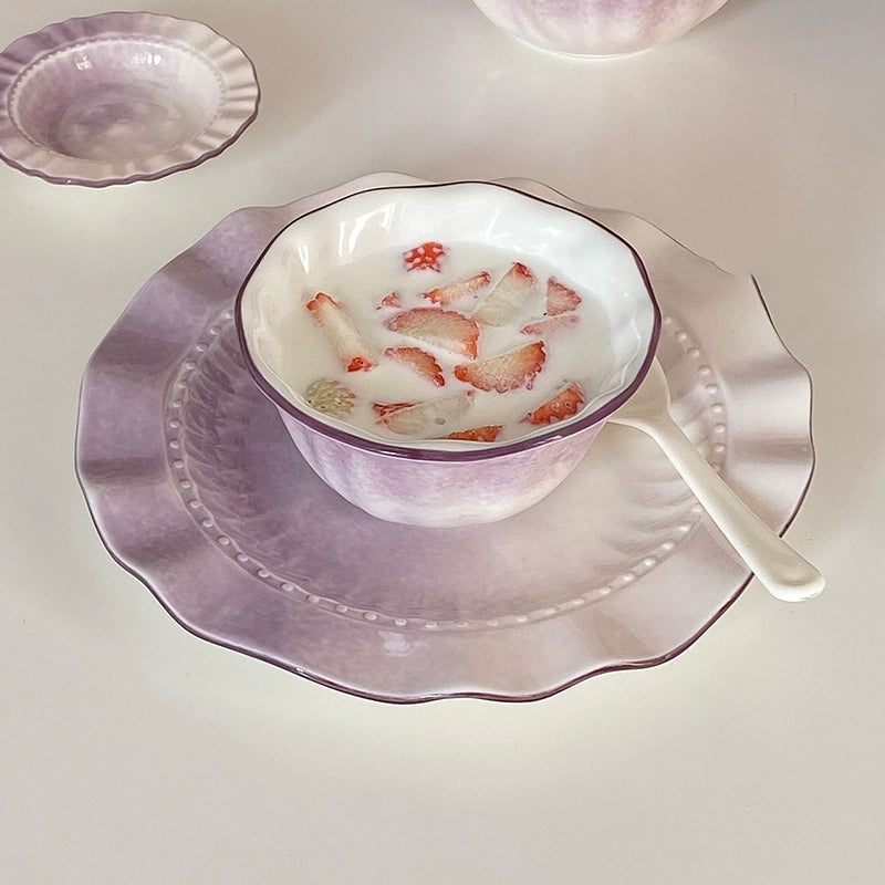 Gradient Purple Underglaze Dinnerware - Velart Home
