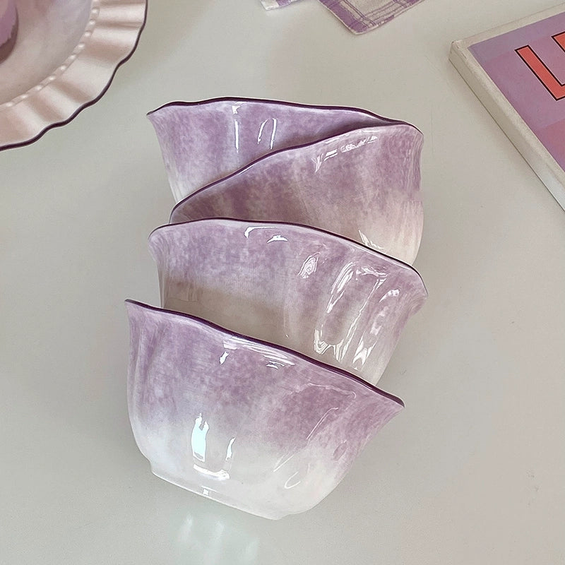Gradient Purple Underglaze Dinnerware - Velart Home