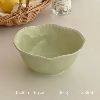 High-Grade Solid Color Beaded Ceramic Plate - Velart Home