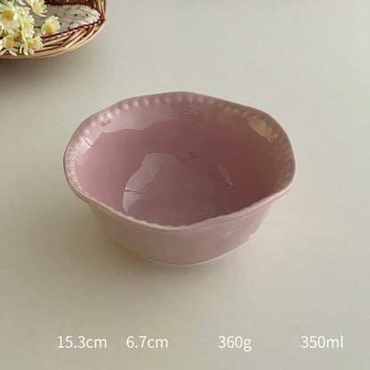 High-Grade Solid Color Beaded Ceramic Plate - Velart Home