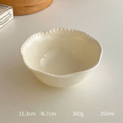 High-Grade Solid Color Beaded Ceramic Plate - Velart Home