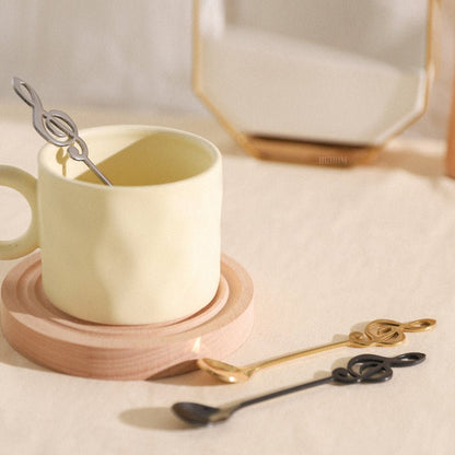 MUSIC STAINLESS STEEL DESSERT SPOON - Velart Home