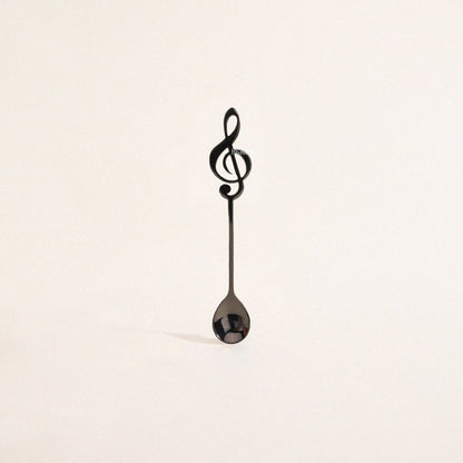 MUSIC STAINLESS STEEL DESSERT SPOON - Velart Home