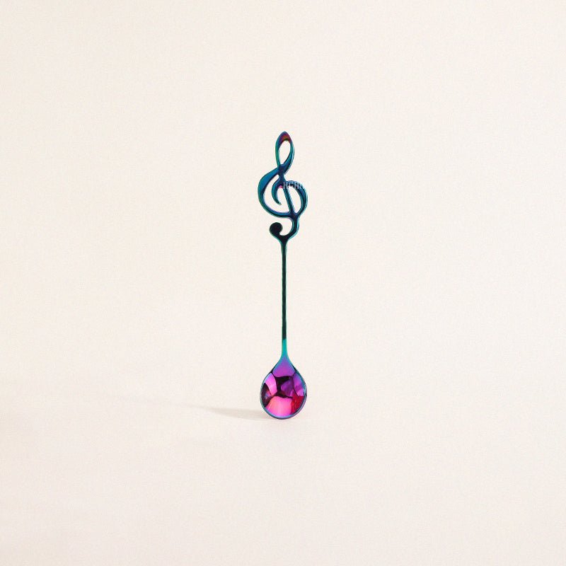 MUSIC STAINLESS STEEL DESSERT SPOON - Velart Home
