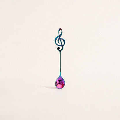 MUSIC STAINLESS STEEL DESSERT SPOON - Velart Home