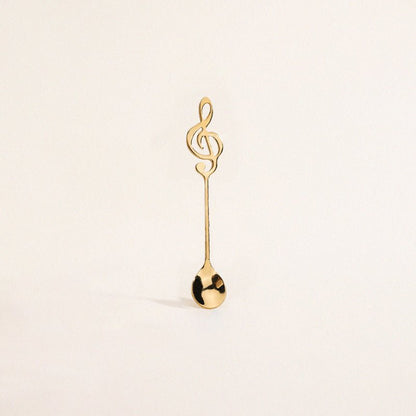 MUSIC STAINLESS STEEL DESSERT SPOON - Velart Home