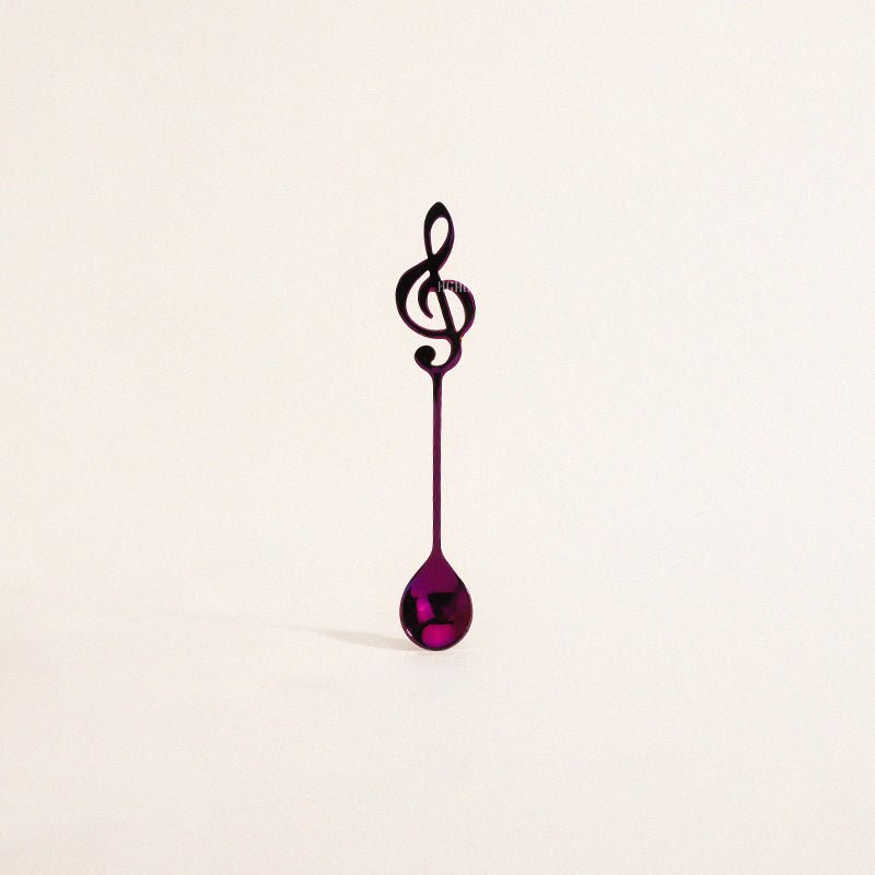 MUSIC STAINLESS STEEL DESSERT SPOON - Velart Home