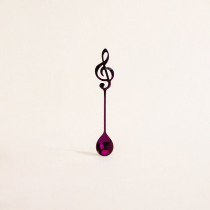 MUSIC STAINLESS STEEL DESSERT SPOON - Velart Home