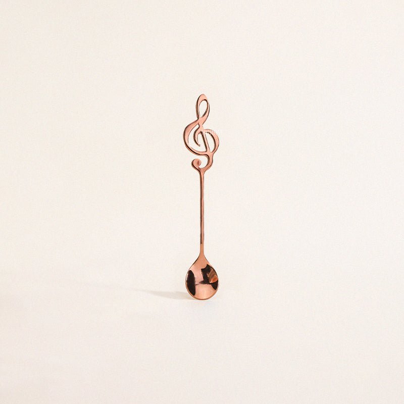 MUSIC STAINLESS STEEL DESSERT SPOON - Velart Home