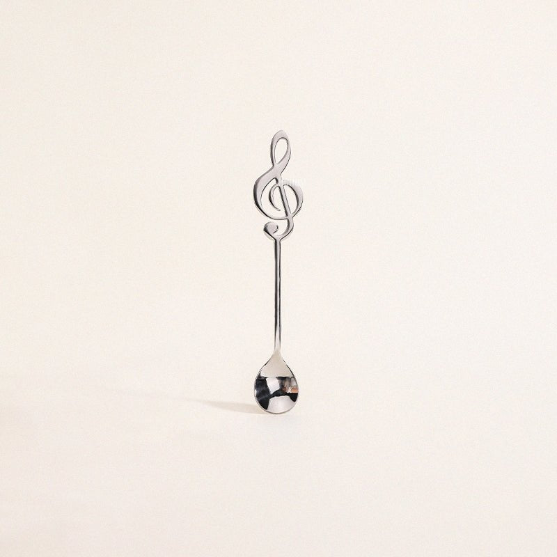 MUSIC STAINLESS STEEL DESSERT SPOON - Velart Home