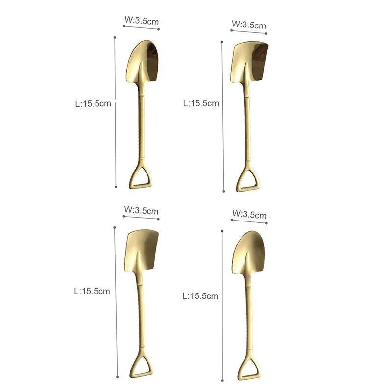 SHOVEL DESSERT SPOON 4 PCS - Velart Home