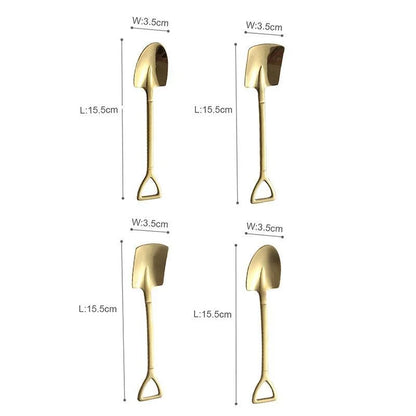 SHOVEL DESSERT SPOON 4 PCS - Velart Home