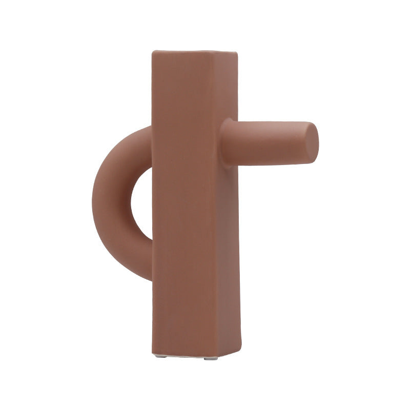 Nordic Geometric Ceramic Vase - VELART HOME