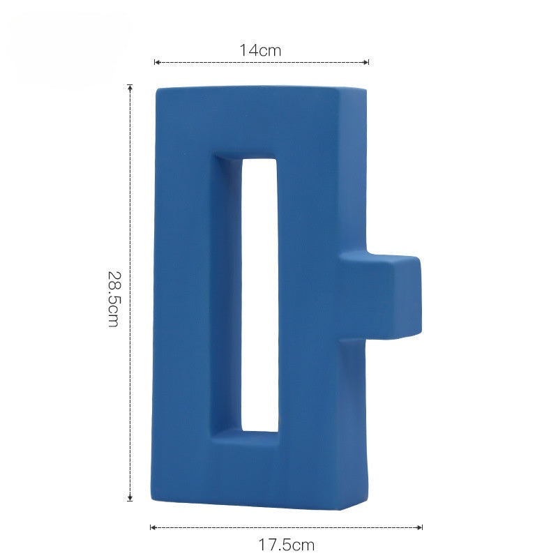 Nordic Geometric Ceramic Vase - VELART HOME