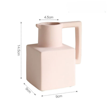 Nordic Geometric Ceramic Vase - VELART HOME