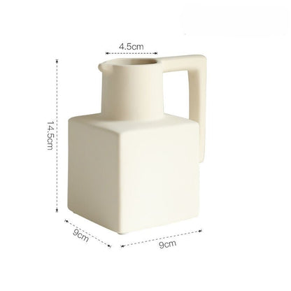 Nordic Geometric Ceramic Vase - VELART HOME