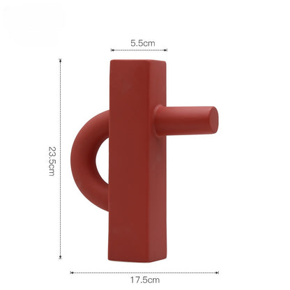 Nordic Geometric Ceramic Vase - VELART HOME