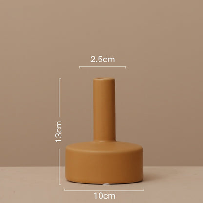 Nordic Geometric Ceramic Vase - VELART HOME