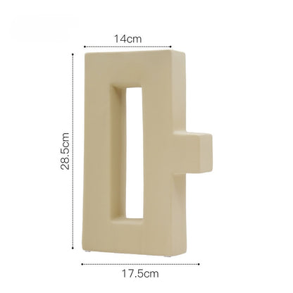 Nordic Geometric Ceramic Vase - VELART HOME